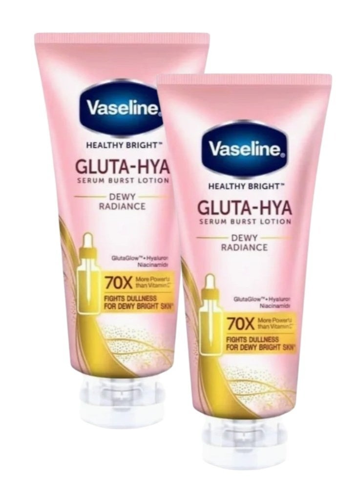 2-Pices Set 2×290Ml (Gluta-Hya Serum Burst Lotion Dewy Radinace)